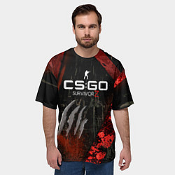 Футболка оверсайз мужская CS:GO Survivor Z Style, цвет: 3D-принт — фото 2