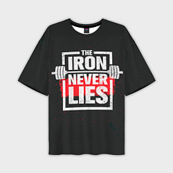 Мужская футболка оверсайз The iron never lies