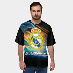 Футболка оверсайз мужская Real Madrid, цвет: 3D-принт — фото 2