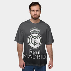 Футболка оверсайз мужская Real Madrid, цвет: 3D-принт — фото 2