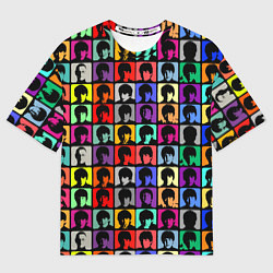 Футболка оверсайз мужская The Beatles: pop-art, цвет: 3D-принт