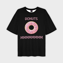 Мужская футболка оверсайз Donuts