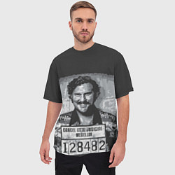 Футболка оверсайз мужская Pablo Escobar: Smile, цвет: 3D-принт — фото 2