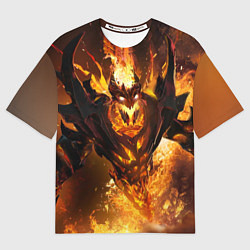 Футболка оверсайз мужская Nevermore Hell, цвет: 3D-принт