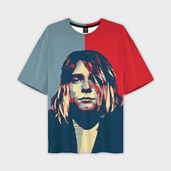 Футболка оверсайз мужская Kurt Cobain, цвет: 3D-принт
