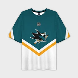 Мужская футболка оверсайз NHL: San Jose Sharks