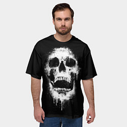 Футболка оверсайз мужская Evil Skull, цвет: 3D-принт — фото 2