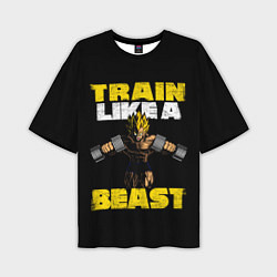 Мужская футболка оверсайз Train Like a Beast
