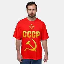 Футболка оверсайз мужская СССР, цвет: 3D-принт — фото 2