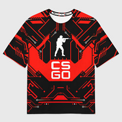 Футболка оверсайз мужская CS:GO Techno Style, цвет: 3D-принт