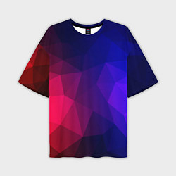 Мужская футболка оверсайз Red&Blue
