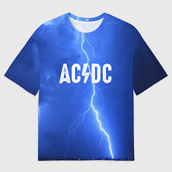 Мужская футболка оверсайз AC/DC: Lightning