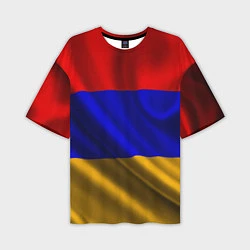 Футболка оверсайз мужская Флаг Армения, цвет: 3D-принт