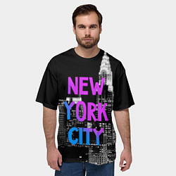 Футболка оверсайз мужская Flur NYC, цвет: 3D-принт — фото 2