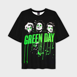 Мужская футболка оверсайз Green Day: Acid eyes