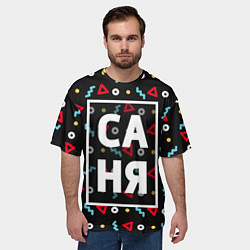 Футболка оверсайз мужская Саня, цвет: 3D-принт — фото 2