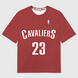 Футболка оверсайз мужская Cavaliers Cleveland 23: Red, цвет: 3D-принт