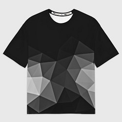 Мужская футболка оверсайз Abstract gray