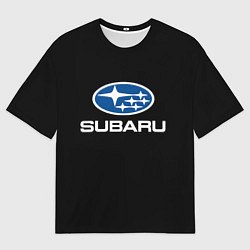 Футболка оверсайз мужская Subaru - emblem, цвет: 3D-принт