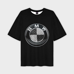 Футболка оверсайз мужская BMW - emblem, цвет: 3D-принт