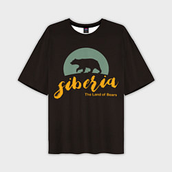 Мужская футболка оверсайз Siberia: Land of Bears