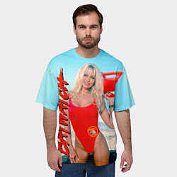 Футболка оверсайз мужская Baywatch: Pamela Anderson, цвет: 3D-принт — фото 2