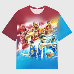 Мужская футболка оверсайз Golden State Warriors