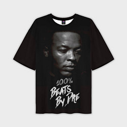 Мужская футболка оверсайз Dr. Dre: 100% Beats