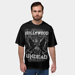 Футболка оверсайз мужская Hollywood Undead: LA, цвет: 3D-принт — фото 2