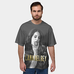 Футболка оверсайз мужская Lana Del Rey: Sex, цвет: 3D-принт — фото 2
