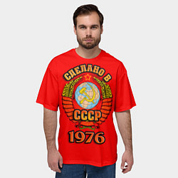 Футболка оверсайз мужская Сделано в 1976 СССР, цвет: 3D-принт — фото 2