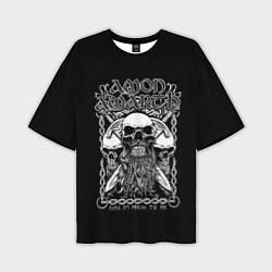 Мужская футболка оверсайз Amon Amarth: Trio Skulls