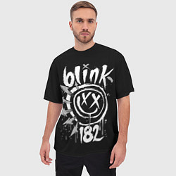 Футболка оверсайз мужская Blink-182, цвет: 3D-принт — фото 2