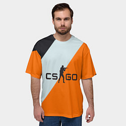 Футболка оверсайз мужская CS:GO Asiimov Lines, цвет: 3D-принт — фото 2