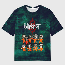 Мужская футболка оверсайз Группа Slipknot