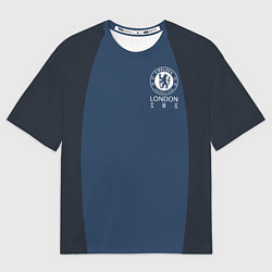 Футболка оверсайз мужская Chelsea FC: London SW6, цвет: 3D-принт