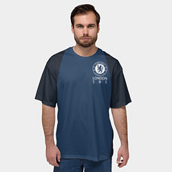 Футболка оверсайз мужская Chelsea FC: London SW6, цвет: 3D-принт — фото 2