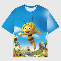 Футболка оверсайз мужская Пчелка Майя, цвет: 3D-принт