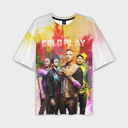 Футболка оверсайз мужская Coldplay, цвет: 3D-принт