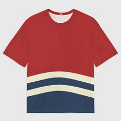 Футболка оверсайз мужская Волны в море, цвет: 3D-принт