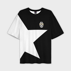 Футболка оверсайз мужская FC Juventus: Star, цвет: 3D-принт
