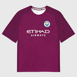 Футболка оверсайз мужская Man City FC: Away 17/18, цвет: 3D-принт