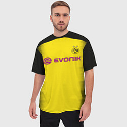 Футболка оверсайз мужская BVB FC: Aubameyang Away 17/18, цвет: 3D-принт — фото 2