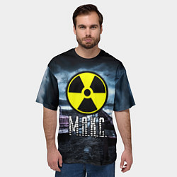 Футболка оверсайз мужская S.T.A.L.K.E.R: Макс, цвет: 3D-принт — фото 2