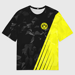 Мужская футболка оверсайз FC Borussia Dortmund: Abstract