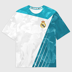 Футболка оверсайз мужская FC Real Madrid: Abstract, цвет: 3D-принт