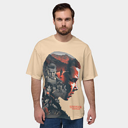 Футболка оверсайз мужская Stranger Things, цвет: 3D-принт — фото 2