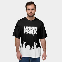 Футболка оверсайз мужская Linkin Park: Black Rock, цвет: 3D-принт — фото 2