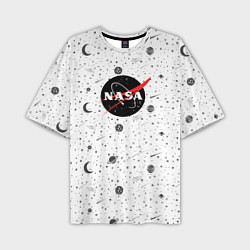 Футболка оверсайз мужская NASA: Moonlight, цвет: 3D-принт