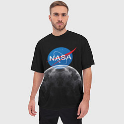 Футболка оверсайз мужская NASA: Moon Rise, цвет: 3D-принт — фото 2